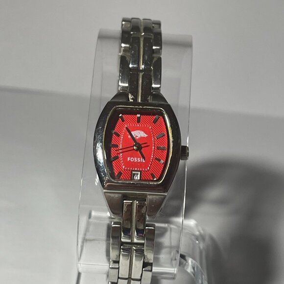 Arkansas Razorbacks NCAA Stainless-Steel Bracelet Watch by Fossil NEW main image 8